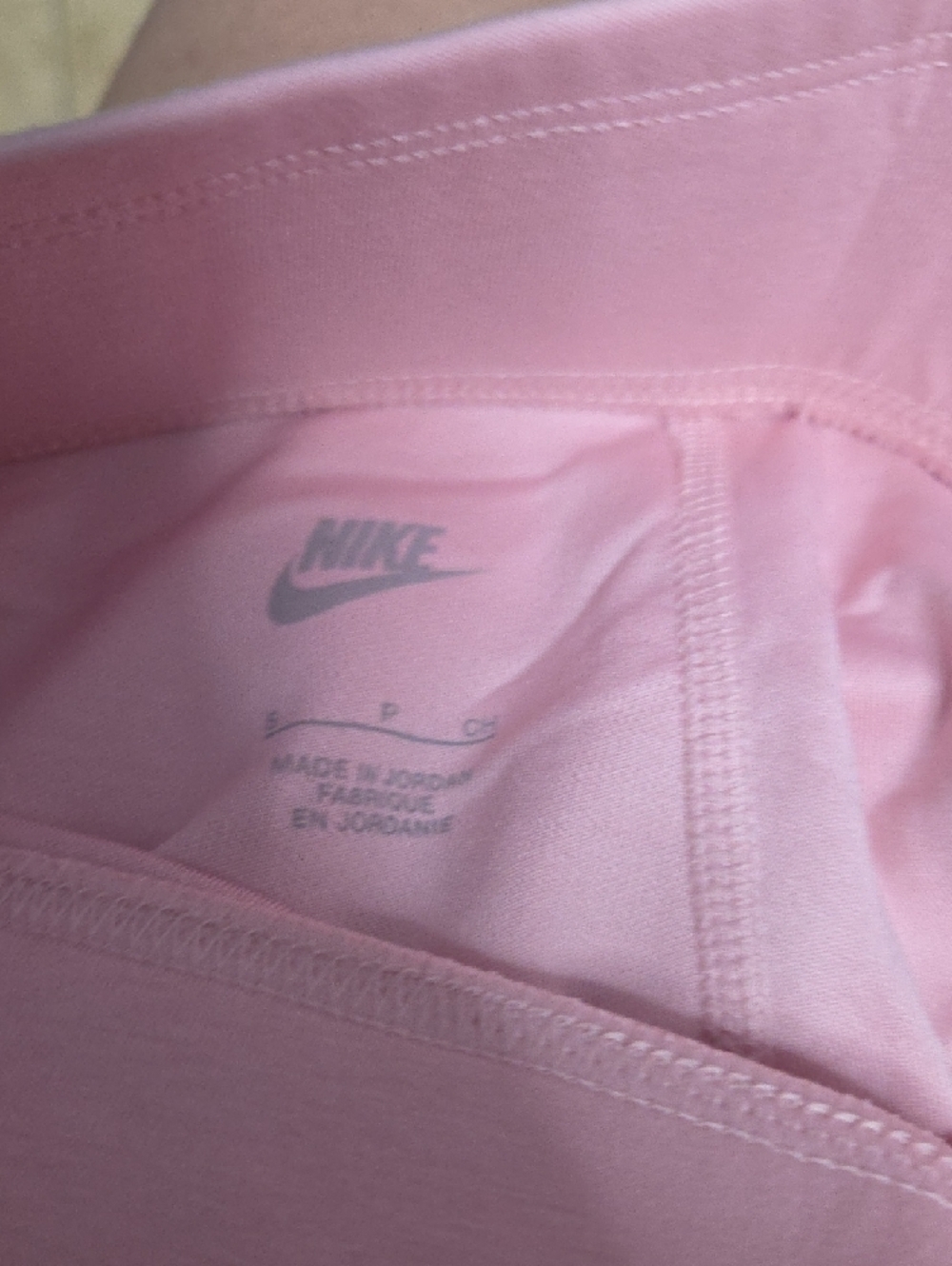 “Nike Girls Pink Leggings White Swoosh Size Small Athletic Pants” - Picture 3 of 3
